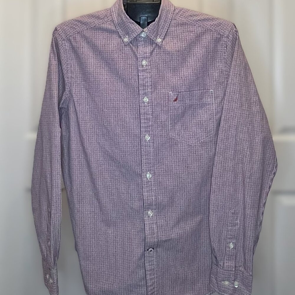 Nautica Classic Fit Button Down Long sleeve Shirt  (PE1)